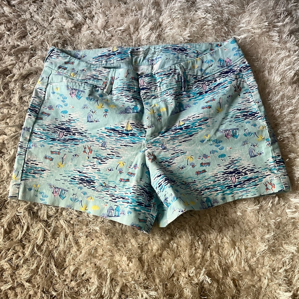 Sailboat Patterned Shorts